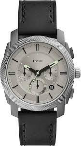 Correa de reloj Fossil FS5482 Cuero Negro 22mm